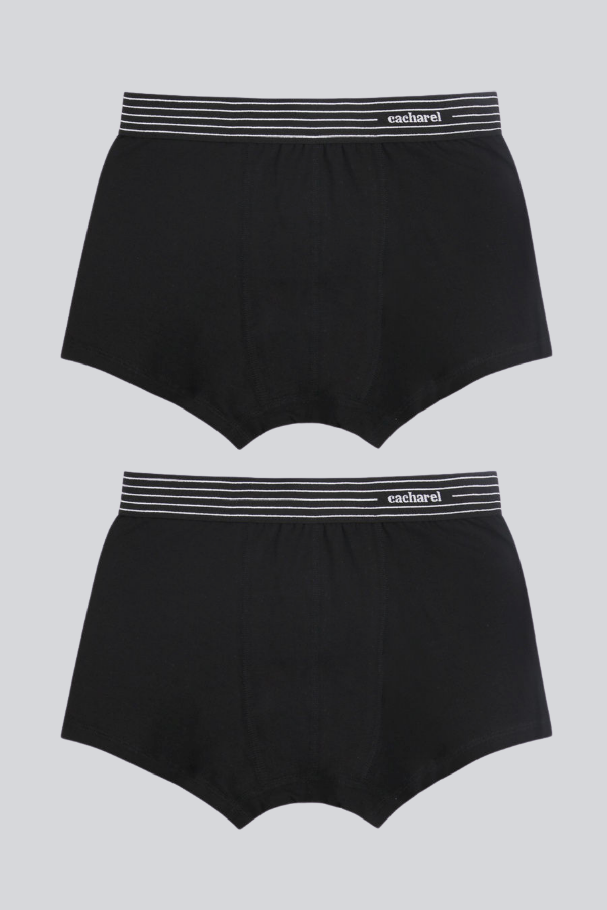 Esnek Bel Lastiği ve Modal Kumaşlı 2'li Boxer Cacharel 1318 - Siyah