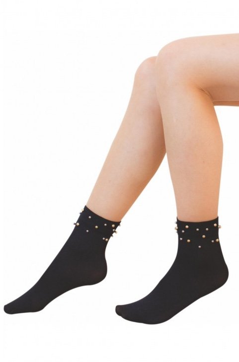 Düşük Denye Kadın Soket Çorap Daymod 1522008 - Siyah