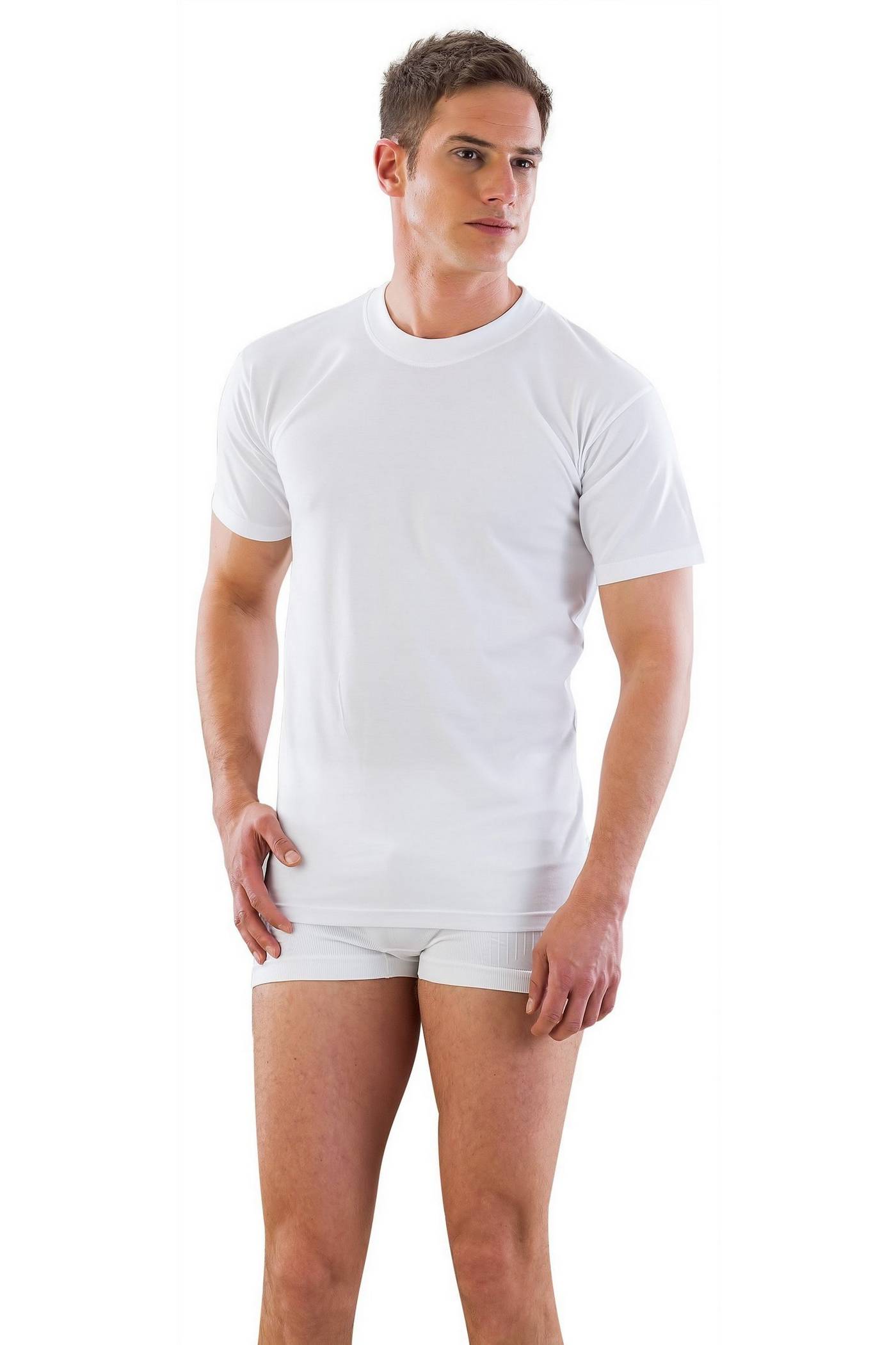 Ribana Kesim Beyaz Erkek Atlet Emay 12230 - Beyaz