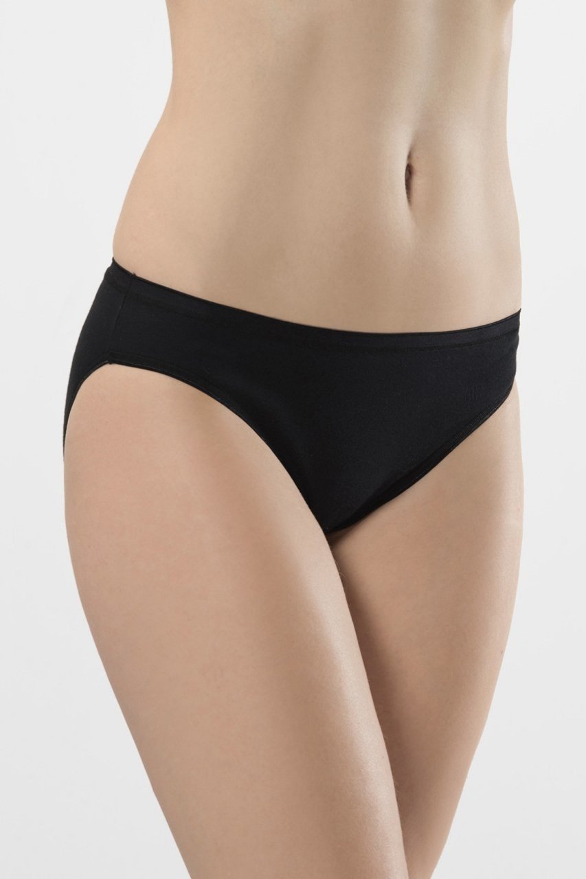 Pamuklu Yüksek Bel Slip Külot 2'li Paket Türen 270 - Siyah