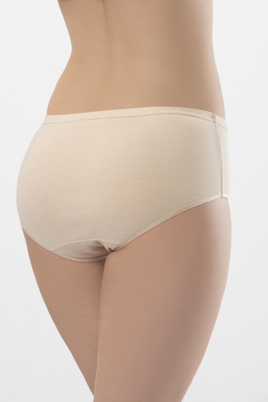 Pamuklu Yüksek Bel Bikini Külot 2'li Paket Türen 240 - Ten