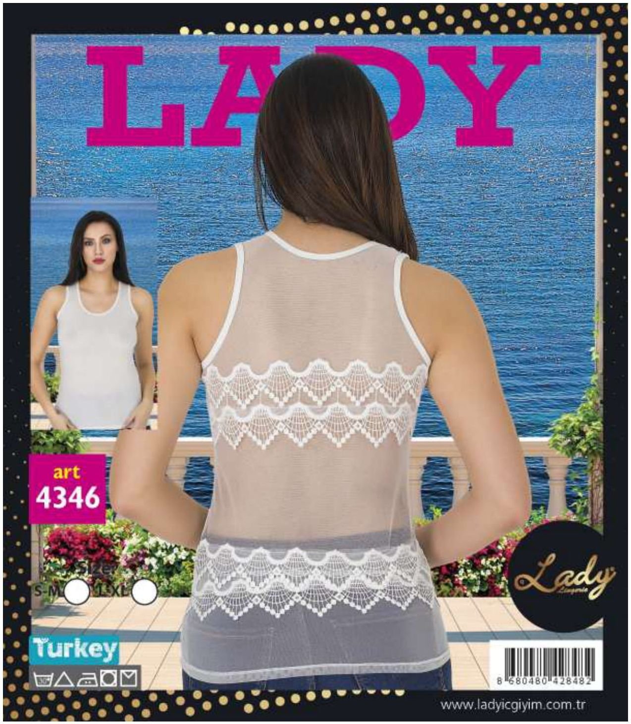 Nefes Alabilen Ten Renkli Bluz Lady 4346 - Görsel