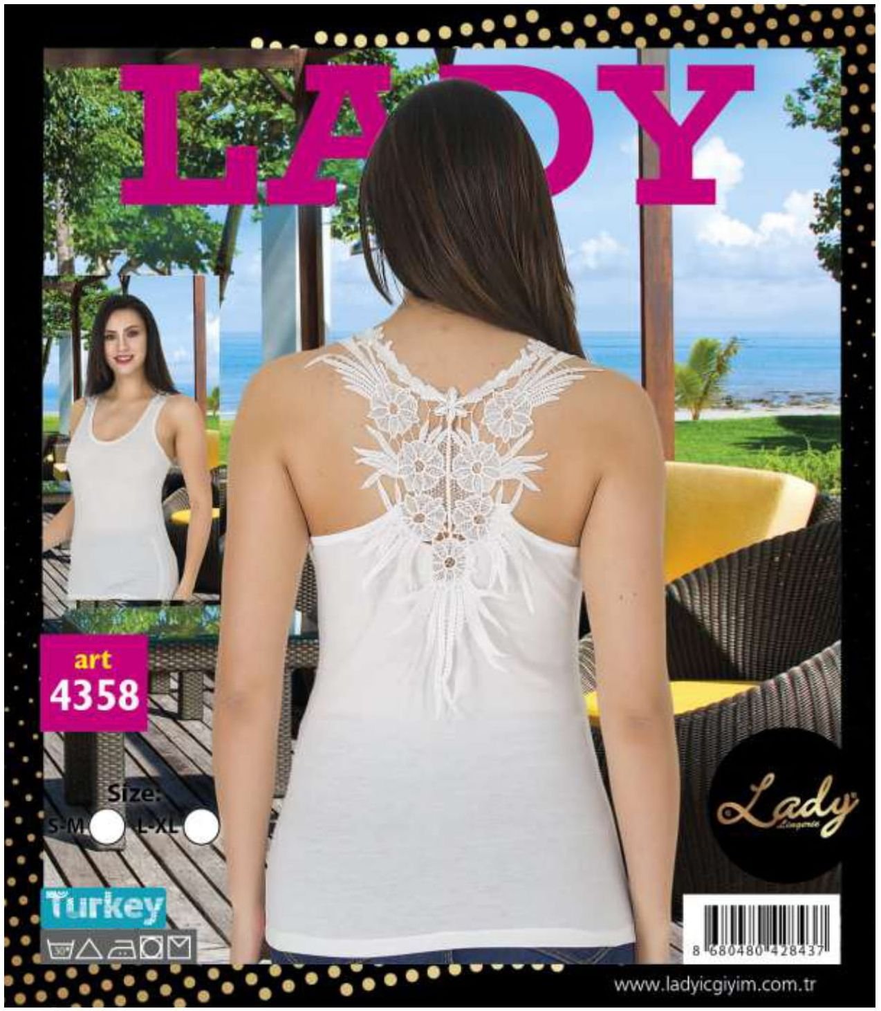 Hafif Ten Renkli Bluz Lady 4358 - Görsel