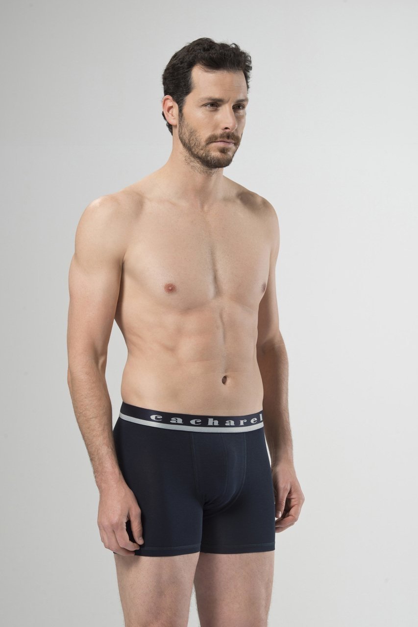 Pamuk Modal Esnek Bel Boxer Cacharel 1315 - Lacivert