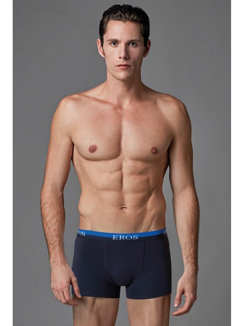 Modal Pamuk Blok Renk Boxer Eros 012 - Lacivert