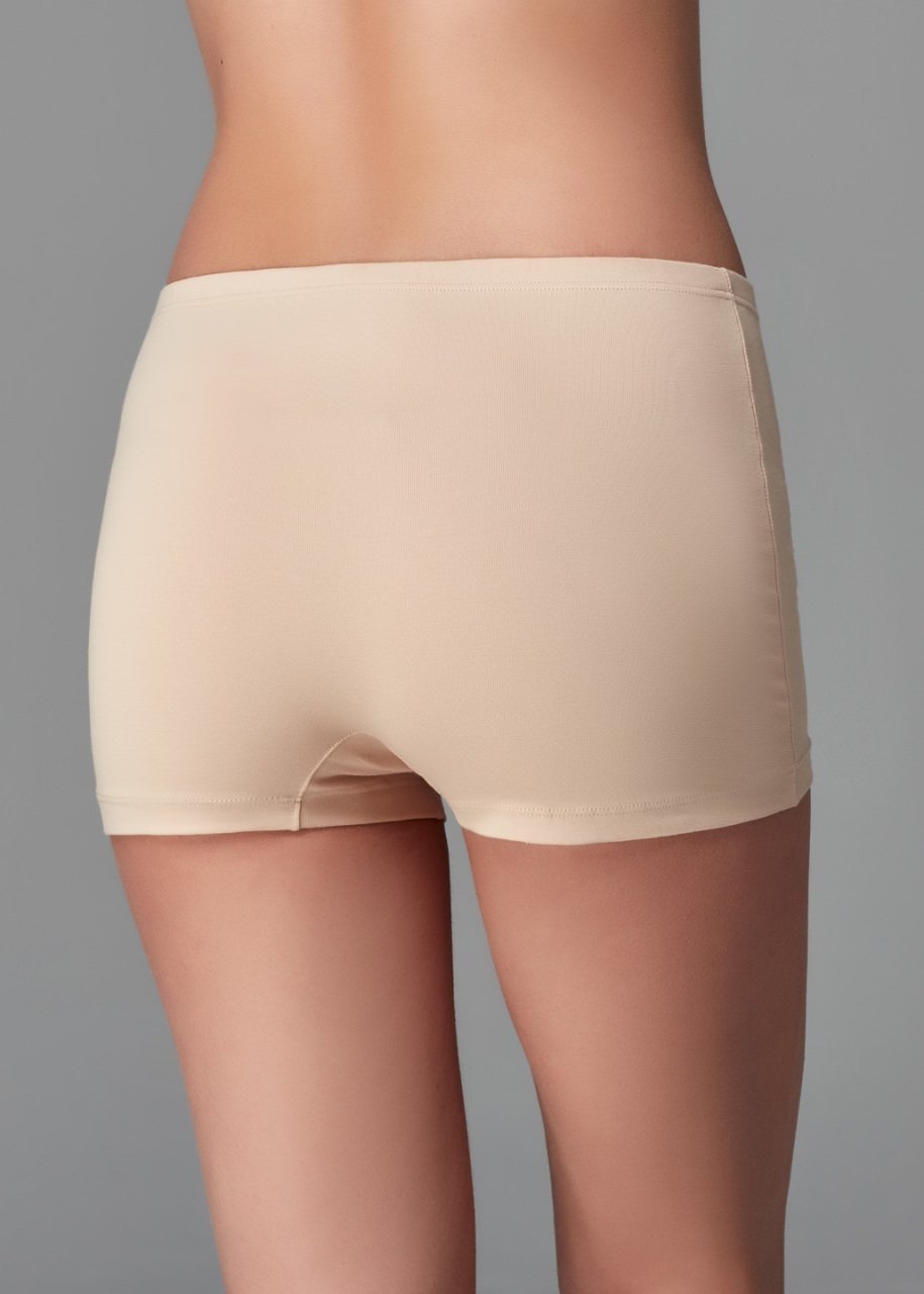 Uzun Paçalı Yumuşak Lastikli Kadın Boxer Dagi 5112 - Ten