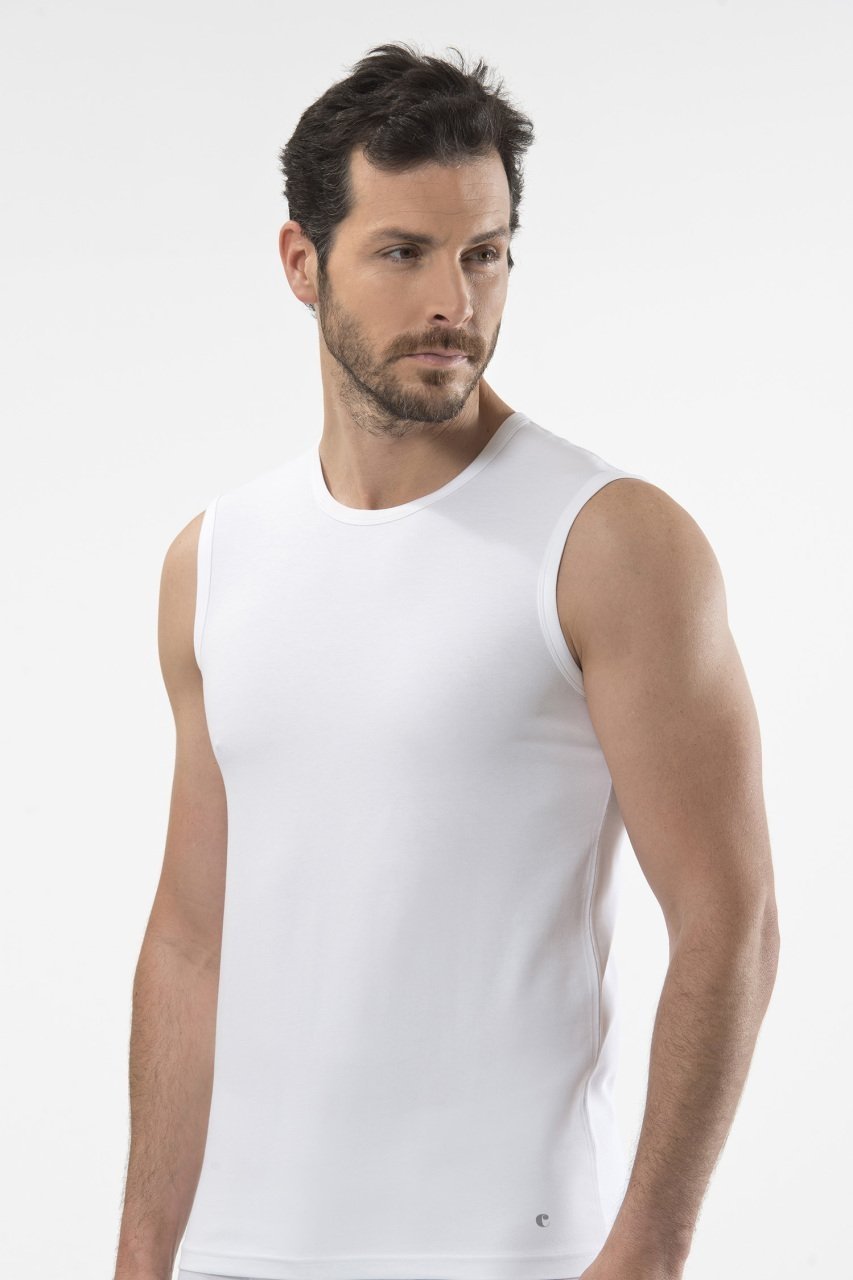 Ribana Beyaz Kısa Kol Atlet Cacharel 1303 - Beyaz