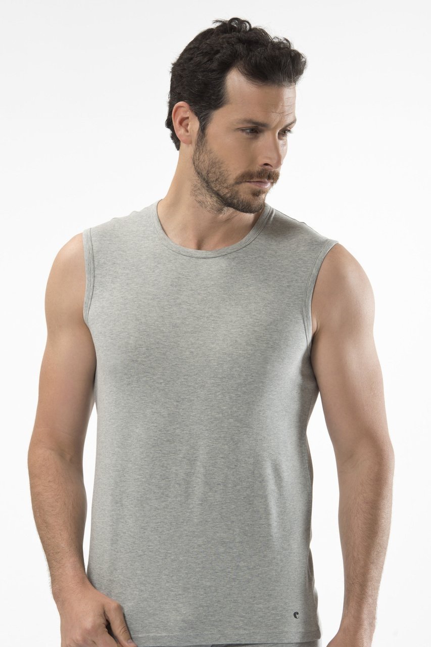 Pamuklu Ribana Kesim Spor Atlet Cacharel 1303 - Gri