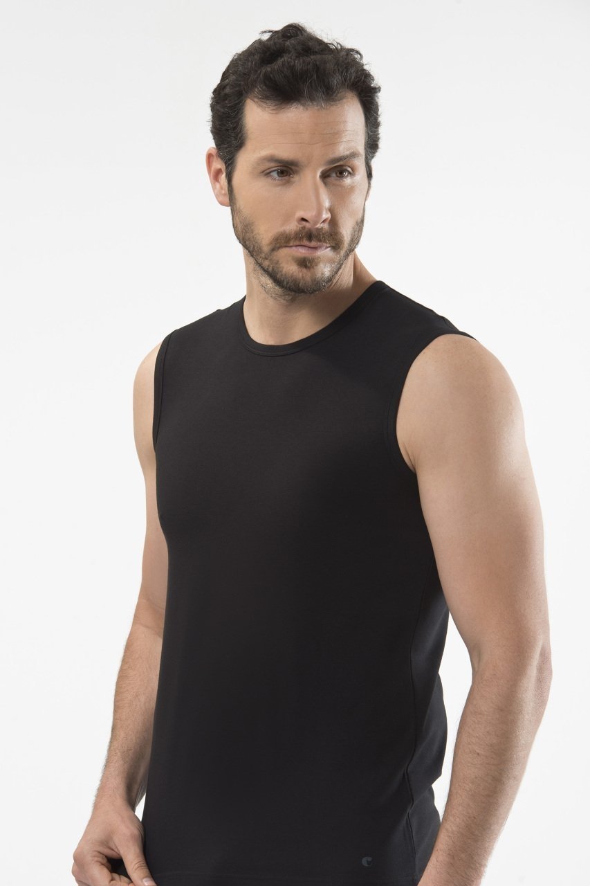 Cacharel Pamuklu Ribana Kesim Erkek Atlet Cacharel 1303