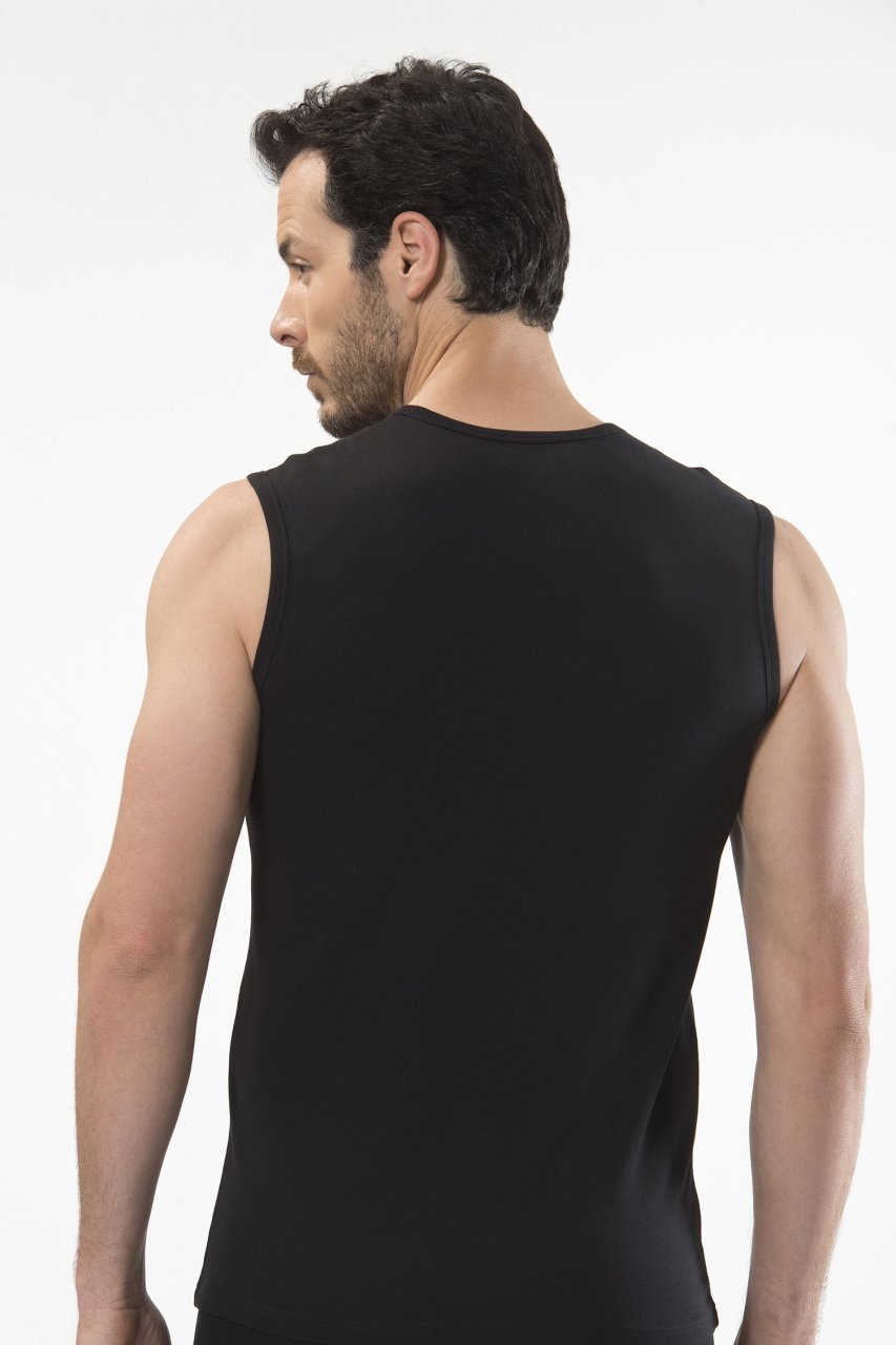 Cacharel Pamuklu Ribana Kesim Erkek Atlet Cacharel 1303 - Görsel 3