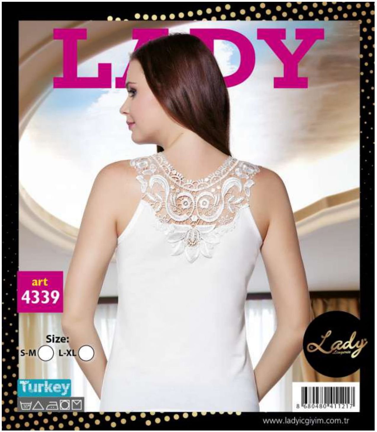 Pamuklu Nefes Alan Geniş Askılı Atlet Lady 4339 - Görsel