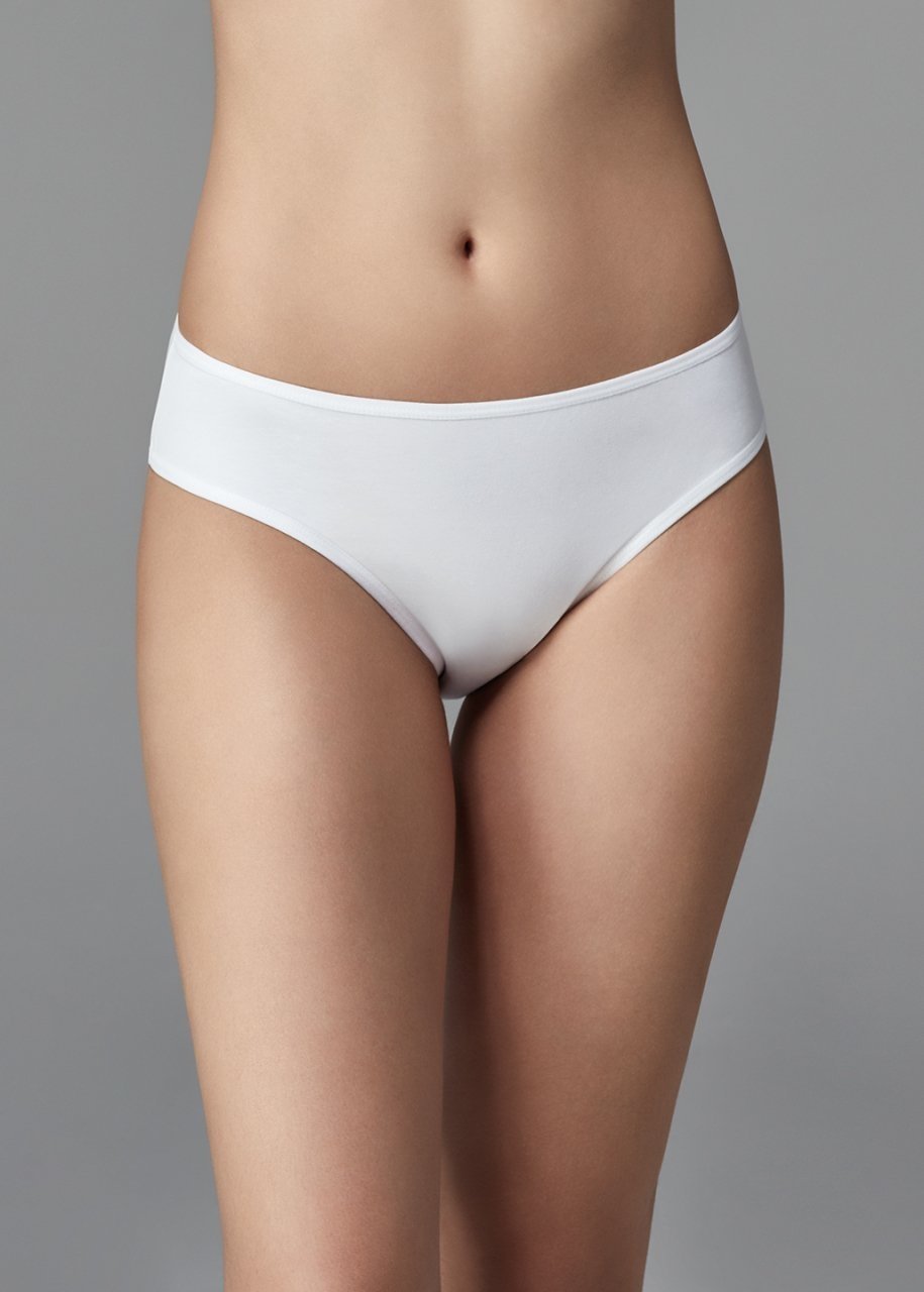 Pamuklu Yüksek Bel Slip Külot Dagi 5114 - Beyaz