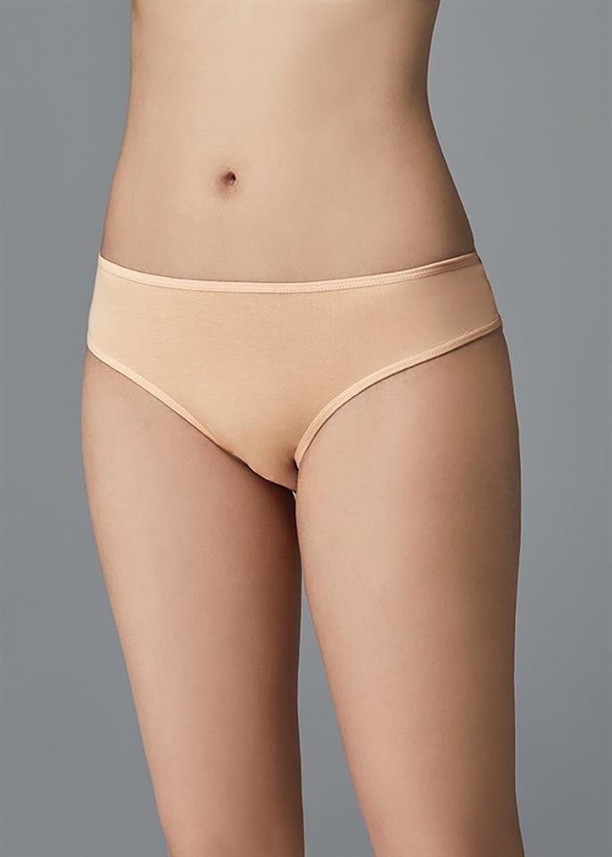Pamuklu Yüksek Bel Slip Külot Dagi 5114 - Ten