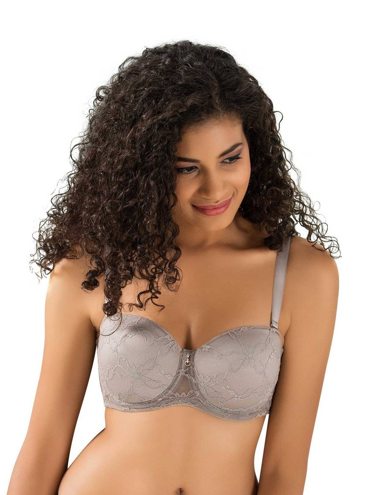 Dantel Kaplı Soft Sütyen Le Jardin 9350 - Vizon Pembe