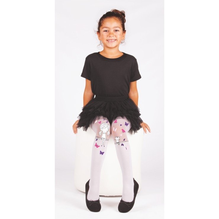 Yüksek Pamuk Oranı Çocuk Külotlu Çorap Daymod 2125121 - Beyaz