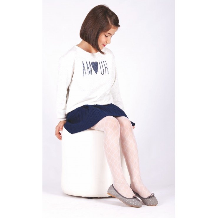 Pamuklu Kaydırmaz Daymod Külotlu Çorap 2125110 - Beyaz