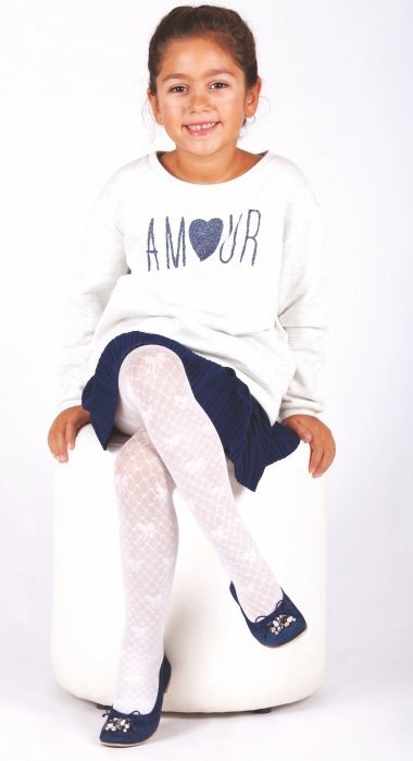 Pamuklu Kaydırmaz Taban Külotlu Çorap Daymod 2122076 - Kemik