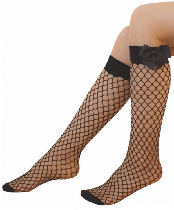 Düşük Denye Aksesuarlı Çocuk Dizaltı Çorap Daymod 2223005 - Siyah