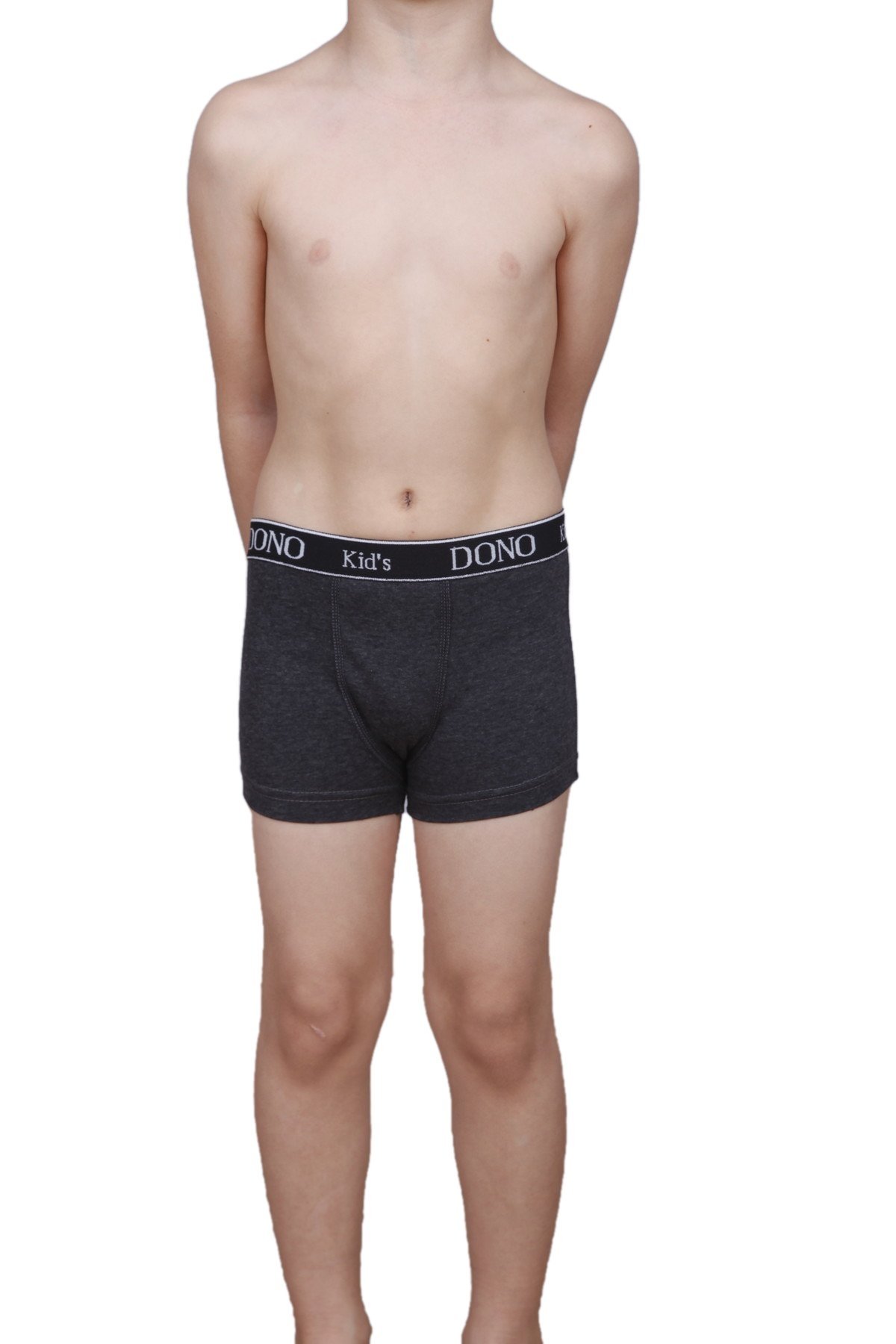 Pamuklu Esnek Renkli Boxer Dono 3110 - Koyu Gri