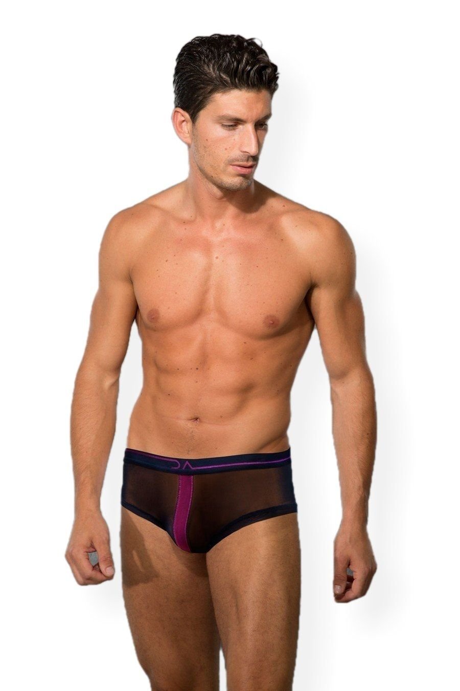 Esnek Bel Lastiği ve Modal Kumaş Transparan Boxer Doreanse 1586 - Mor