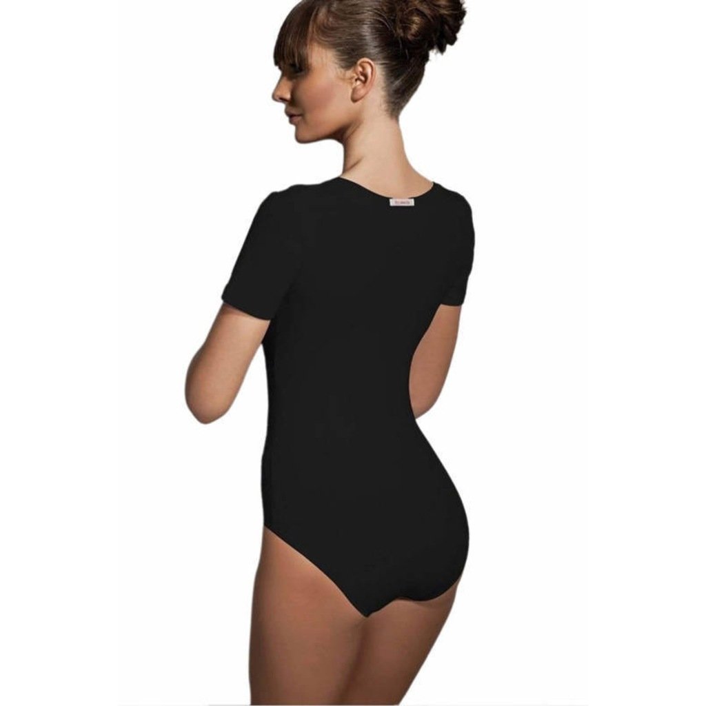 Tek Parça Esnek Uzun Kollu Body Doreanse 12301 - Siyah