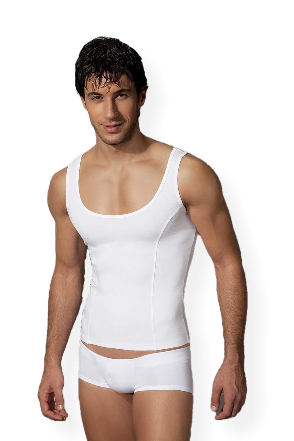 Modal Pamuklu V Yaka Erkek Atlet Doreanse 2255 - Beyaz