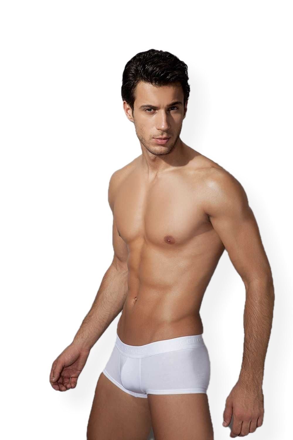 Modal Pamuklu Esnek Bel Boxer Doreanse 1760 - Beyaz