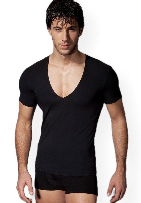 Modal U-yaka Kısa Kol Atlet Doreanse 2820 - Siyah