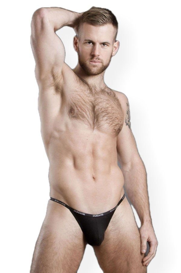 Kompakt Kesim Micro Modal Erkek String Doreanse 1330 - Siyah