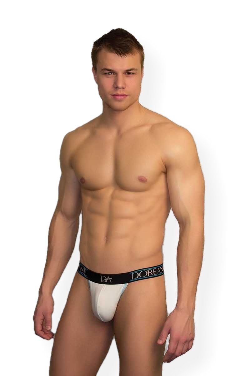 Modal Pamuklu Dikişsiz Erkek String Doreanse 1334 - Beyaz