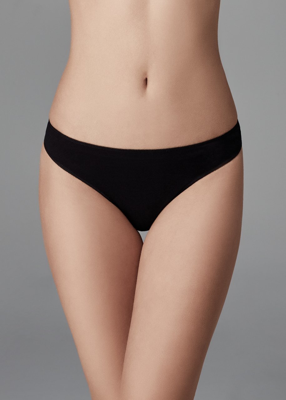 Düşük Bel İzsiz Slip Külot Pamuklu Dagi 5101 - Siyah