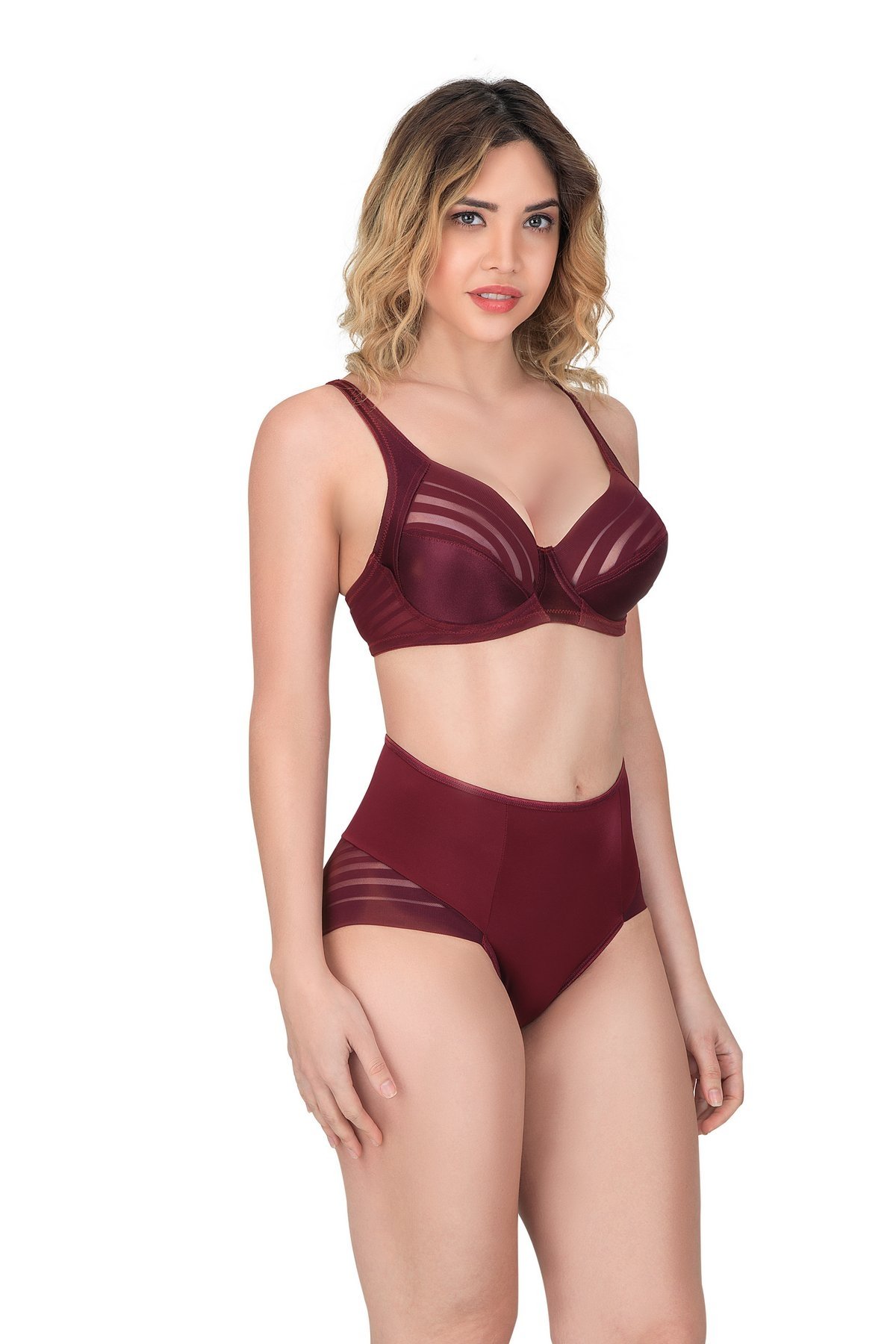 Toparlayıcı Minimizer Sütyen Külot Takım Emay 177 - Bordo