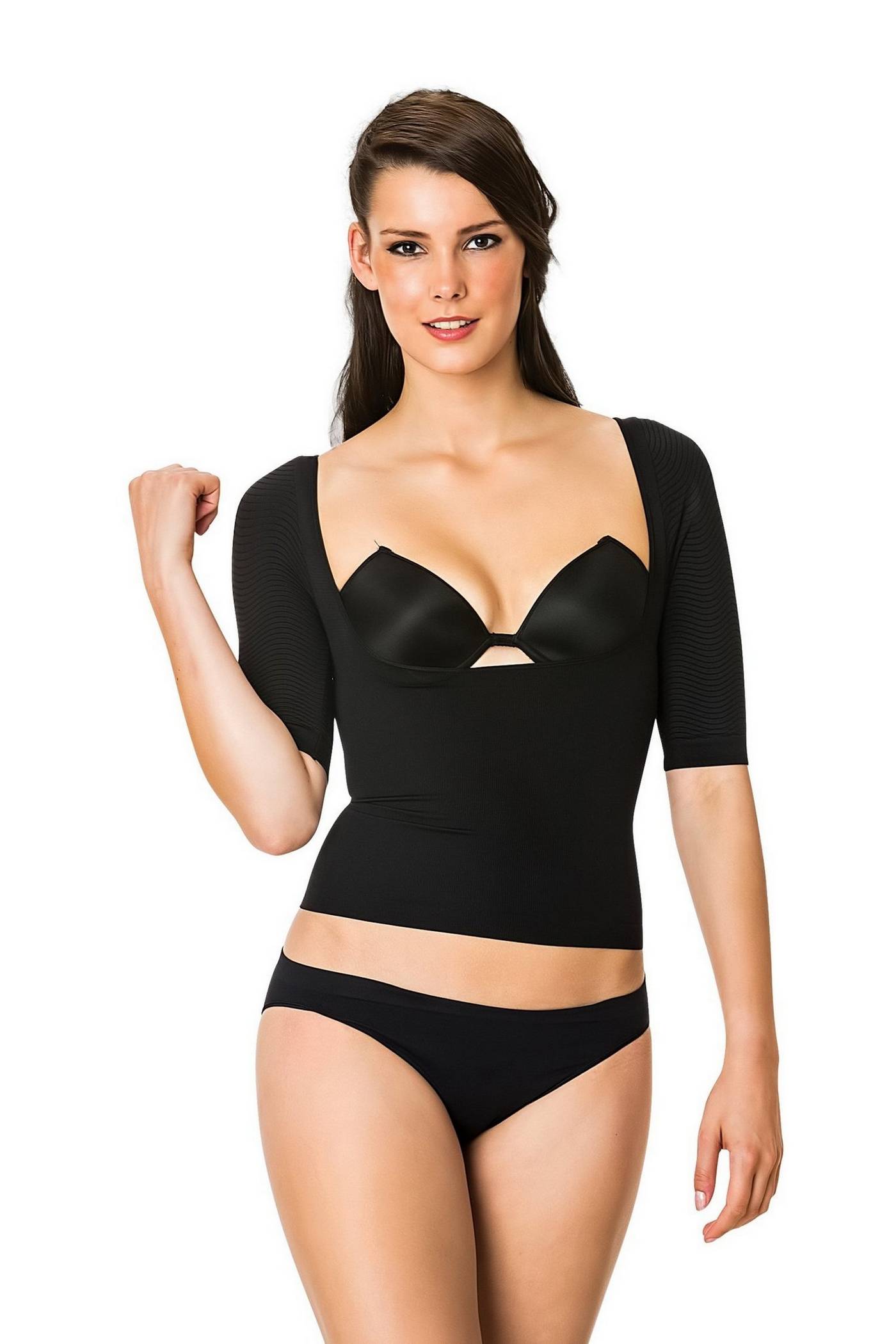 Kompresyonlu Dikişsiz Korse Emay 5014 - Siyah