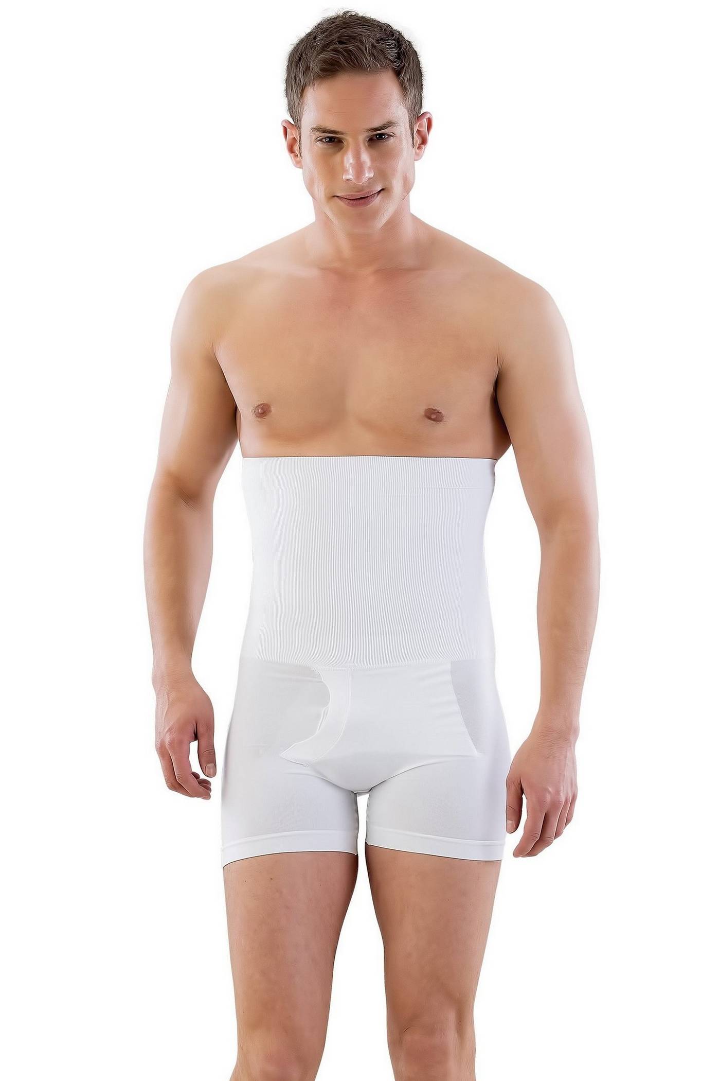 Microfiber Elastan Erkek Boxer Korse Emay 1005 - Beyaz