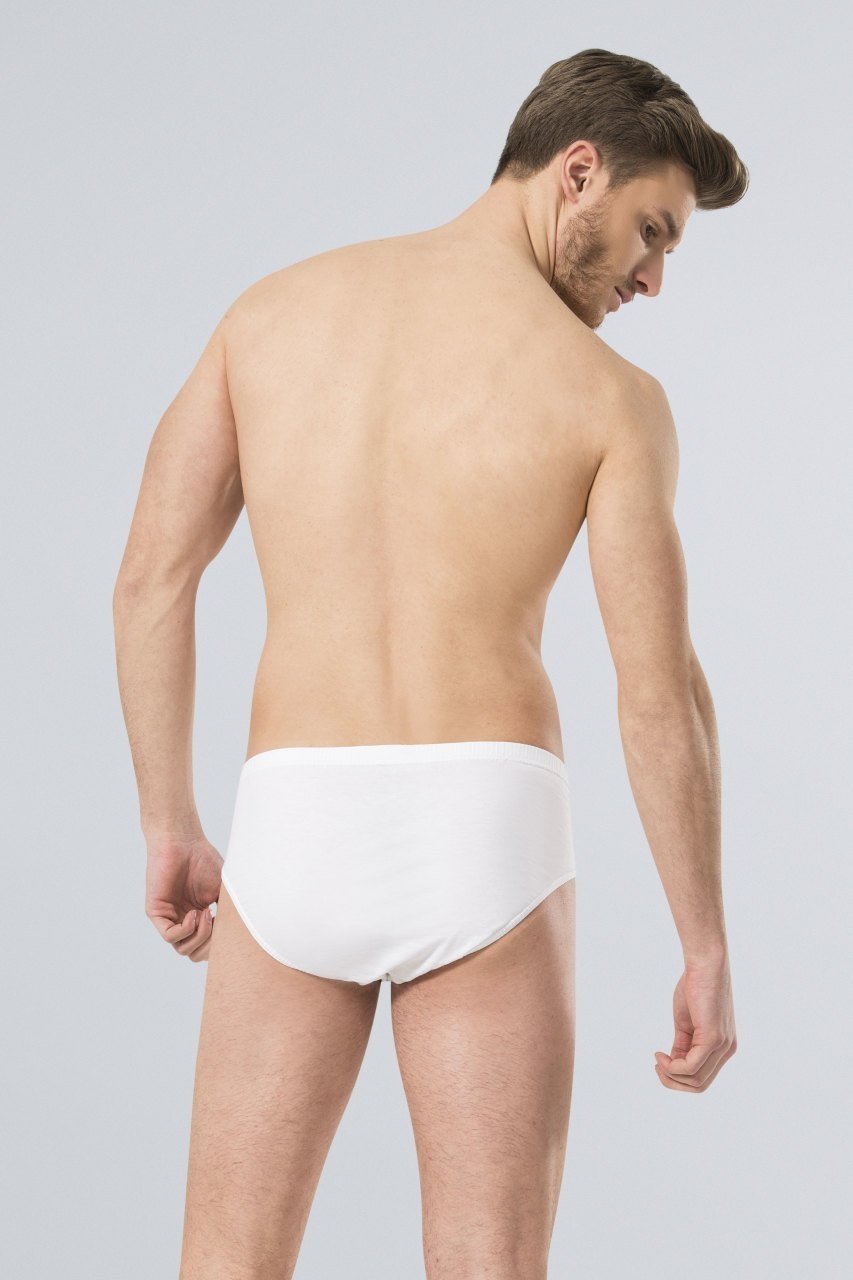 Pamuklu Lastikli Kompakt Kesim Erkek Slip Türen 112 - Beyaz