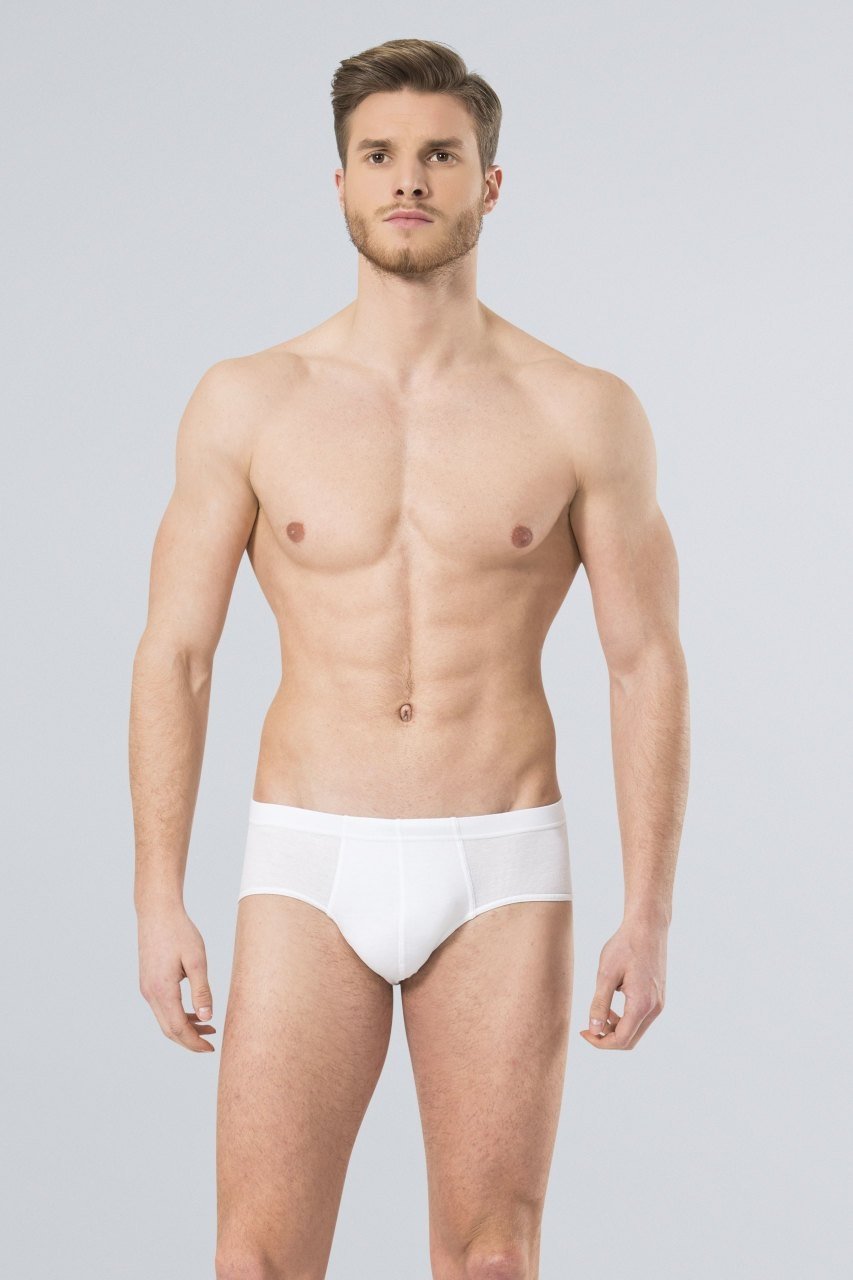 Pamuklu Esnek Ribana Slip 2'li Paket Türen 155 - Beyaz