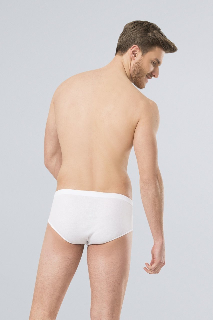 Pamuklu Esnek Ribana Slip 2'li Paket Türen 155 - Beyaz