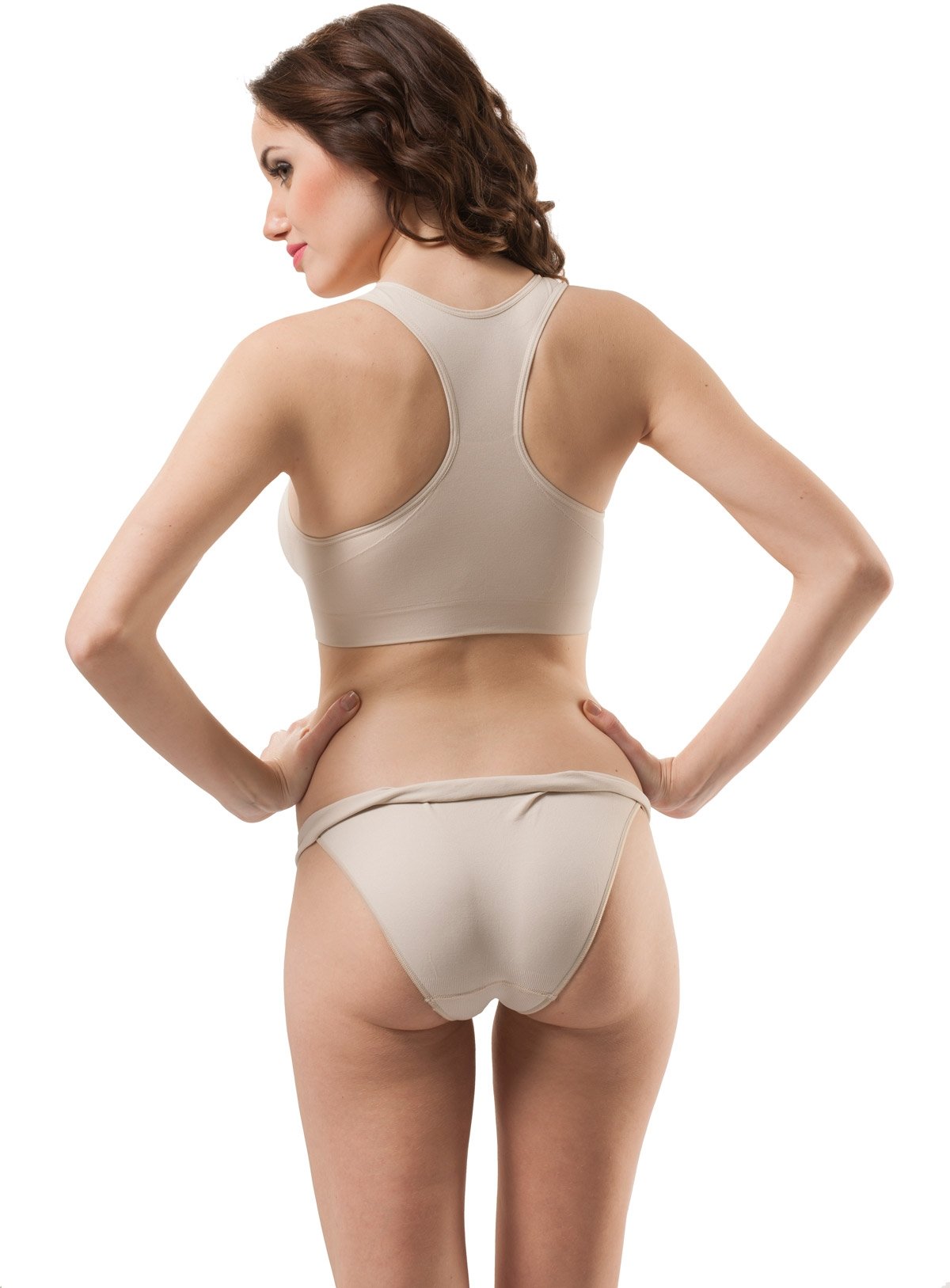 Kalın Askılı Pedli Sporcu Büstiyer Siyah Form Angel 5322 - Ten