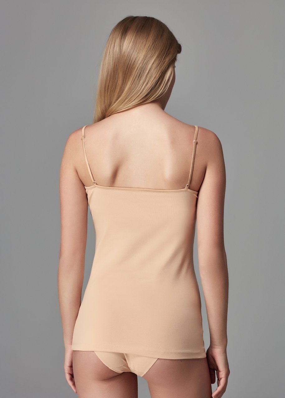 Pamuklu İnce Askılı Atlet 2 li Dagi 5007 - Ten