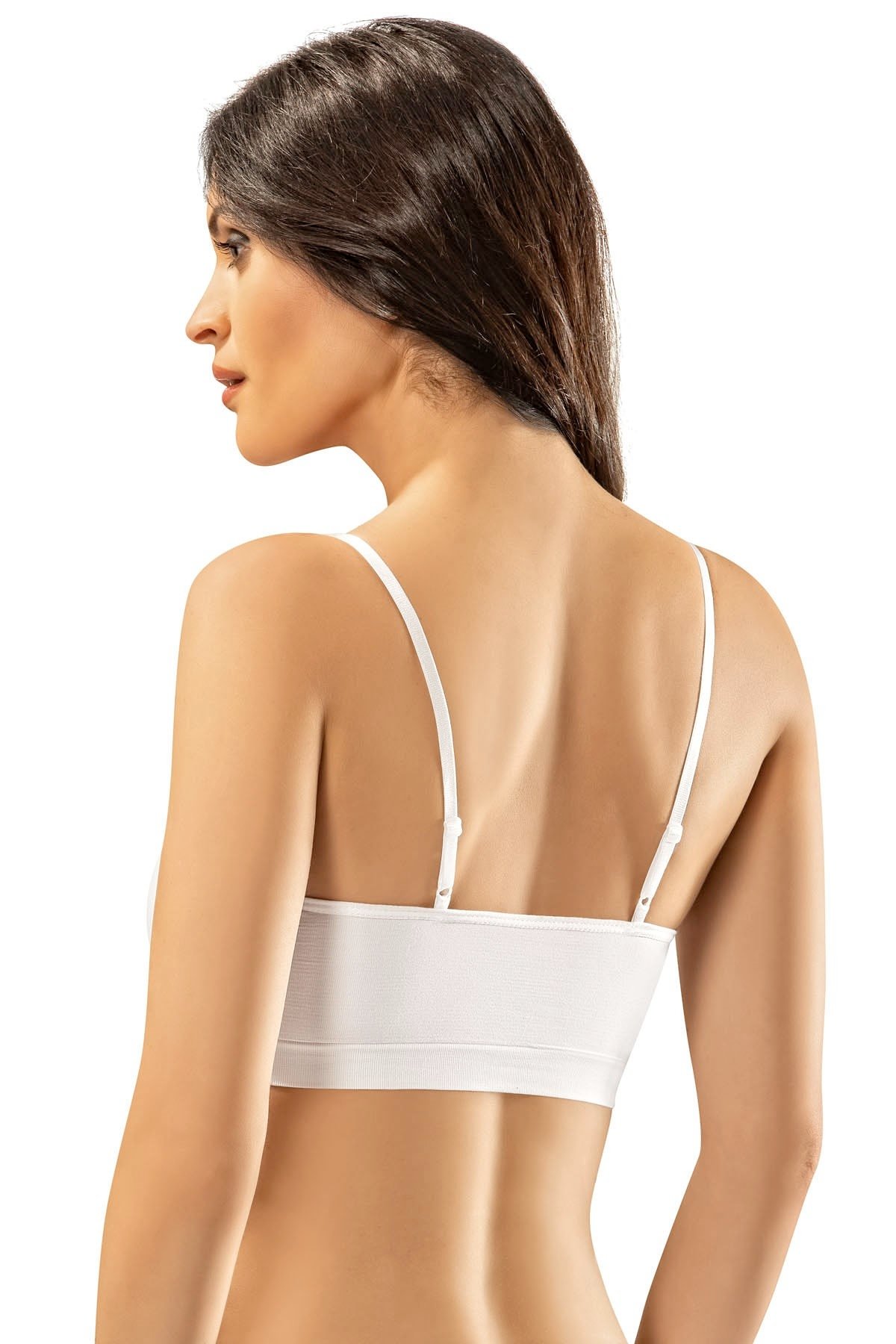 Erdem Dantel Detaylı İnce Askılı Dikişsiz Bustiyer Erdem 610 - Görsel 2