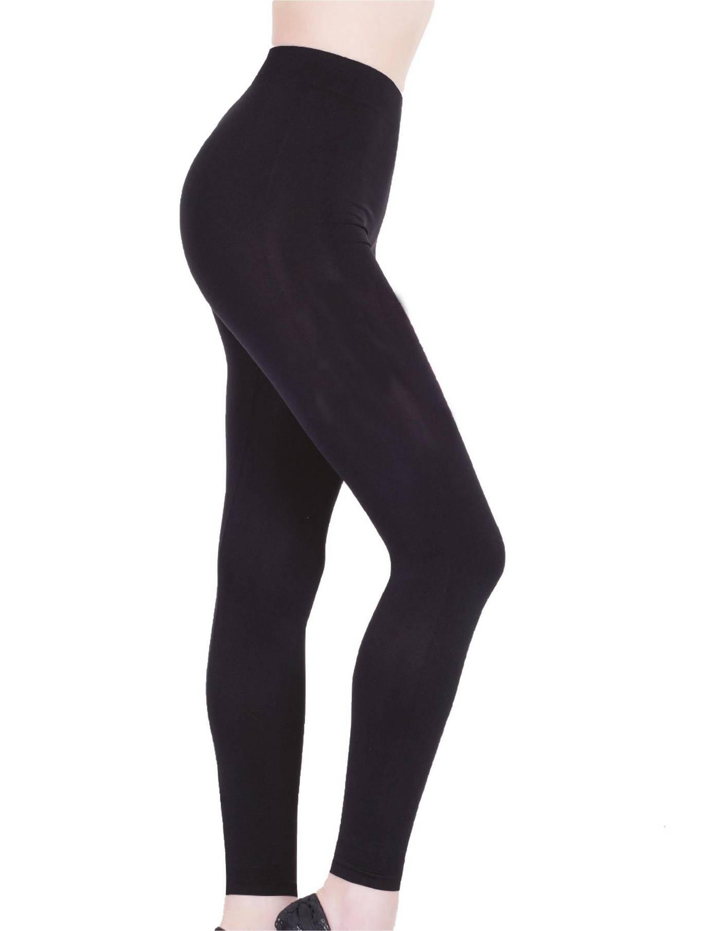Yüksek Bel Dikişsiz Uzun Tayt Form Angel 5401 - Siyah