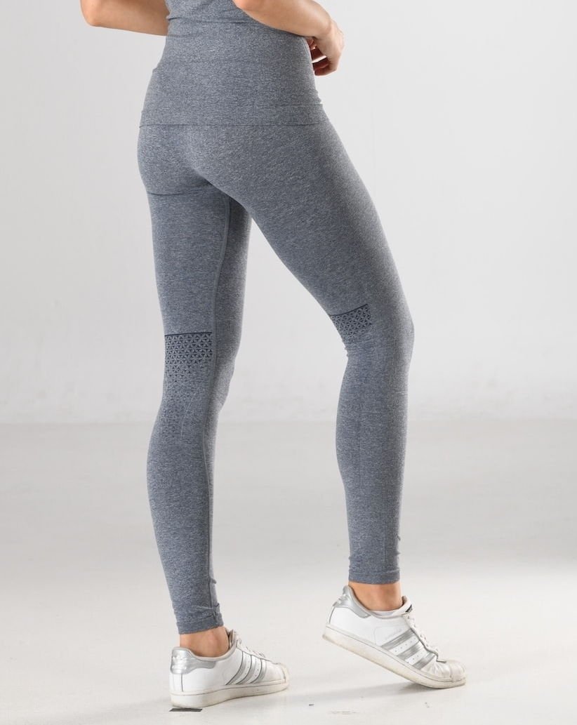 Dört Yönlü Esnek Kadın Sporcu Taytı Miss Fit 34545 - Gri