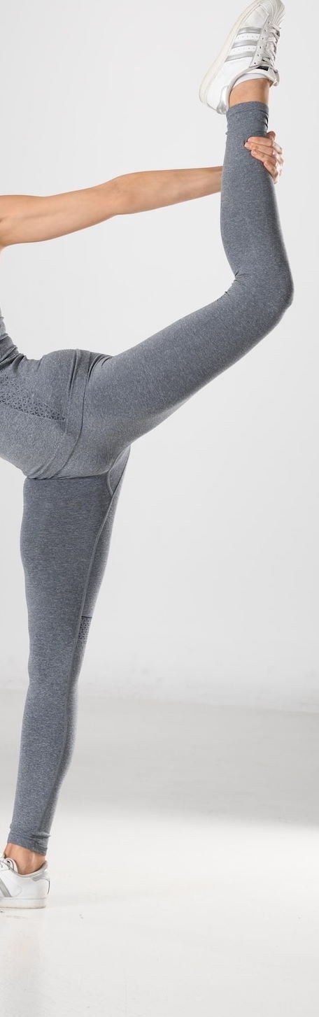 Dört Yönlü Esnek Kadın Sporcu Taytı Miss Fit 34545 - Gri