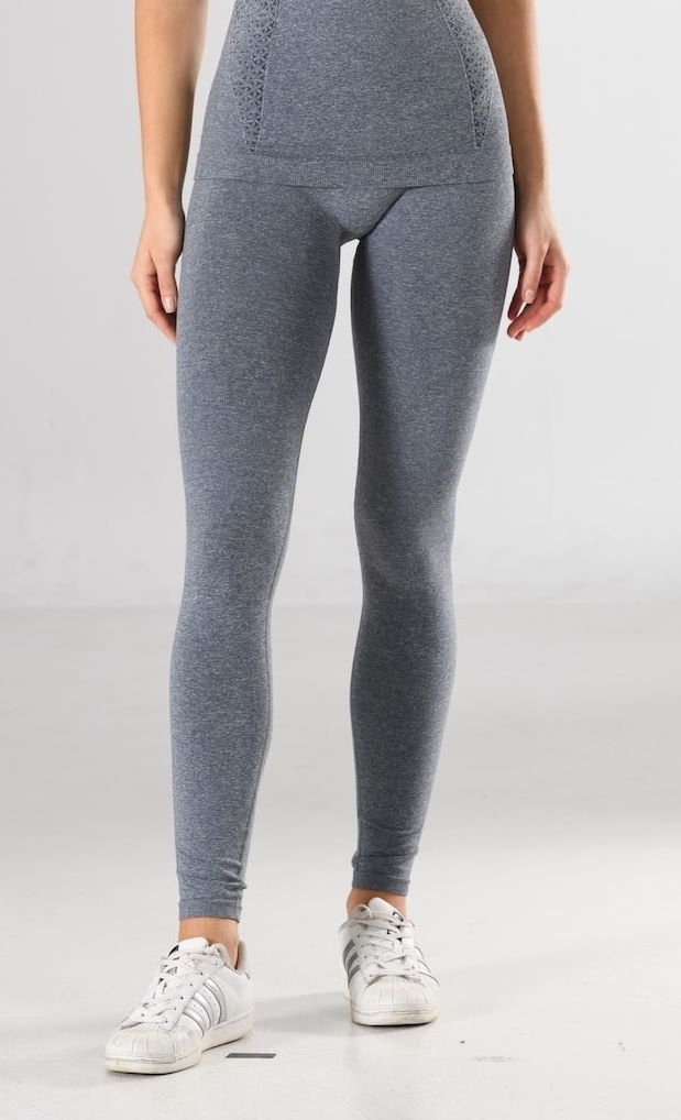 Dört Yönlü Esnek Kadın Sporcu Taytı Miss Fit 34545 - Gri