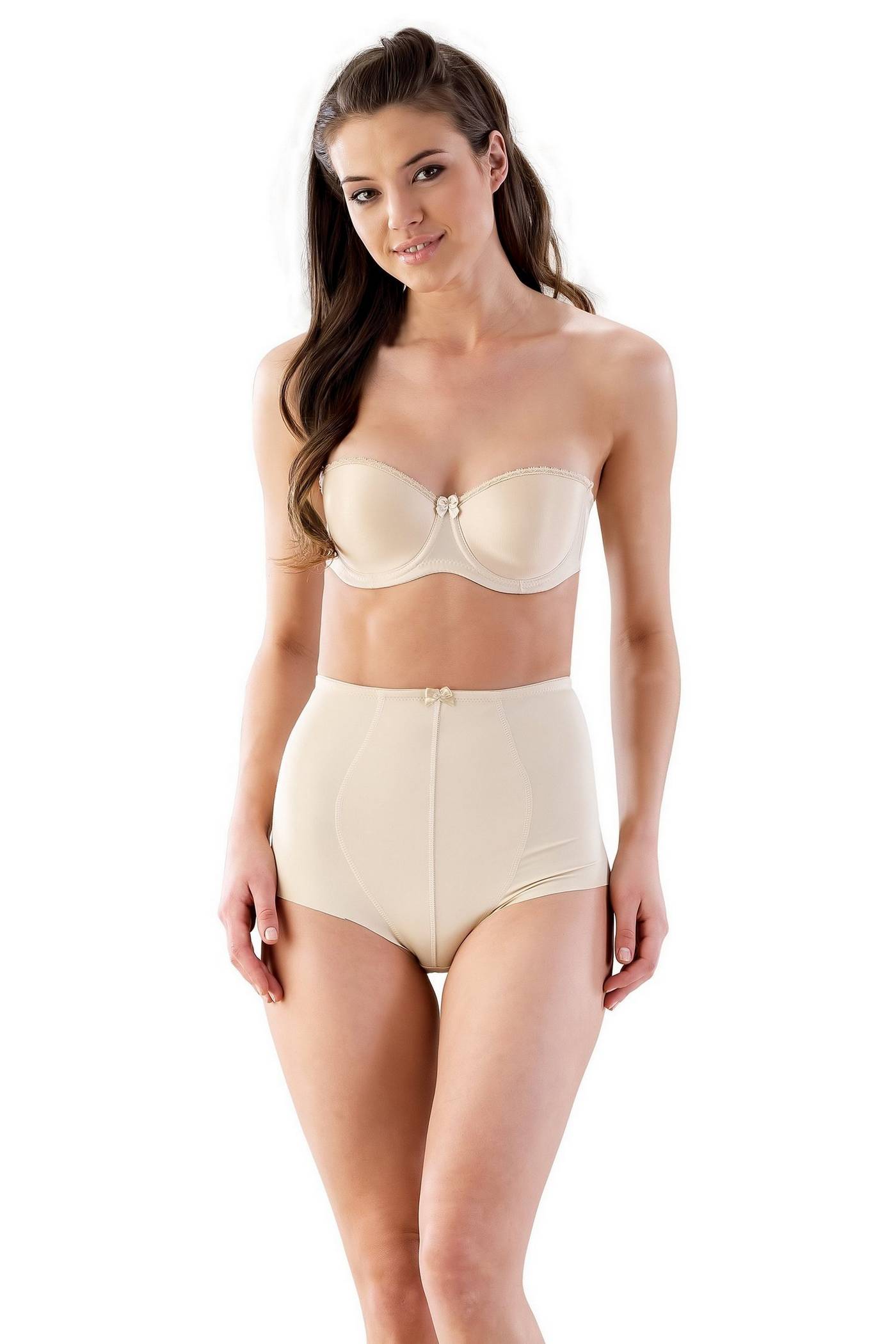 Yüksek Bel Dikişsiz Toparlayıcı Korse Emay 2819 - Ten