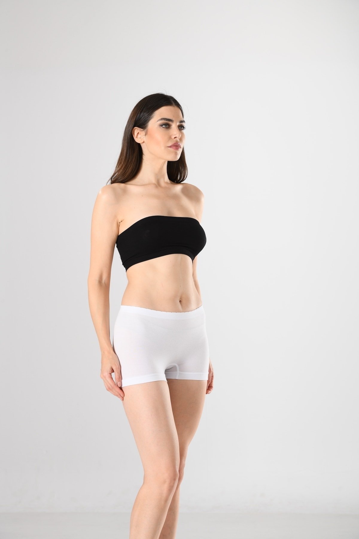Modal Kısa Paçalı Kadın Boxer Miss Fit 14666 - Siyah