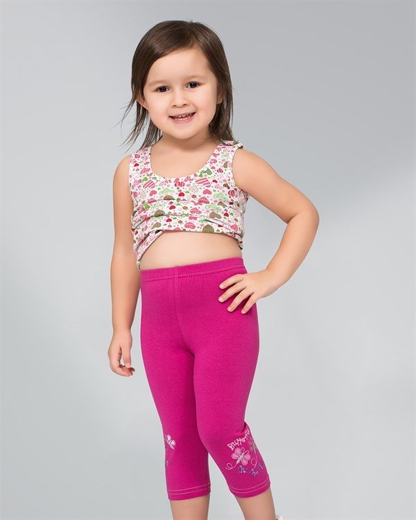 Namaldı Anti-Alerjik Coton Elastane Kız Çocuk Kapri Pijama Takımı Namaldı 440 - Görsel 4