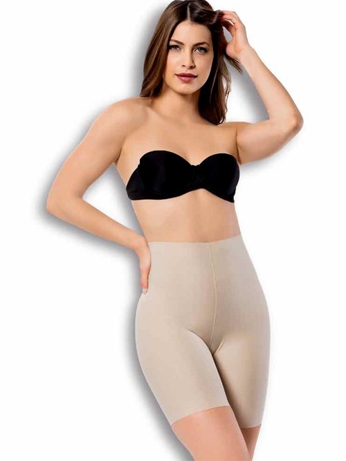 Yüksek Bel Kompresyonlu Korse Siyah Form Angel 2001 - Ten