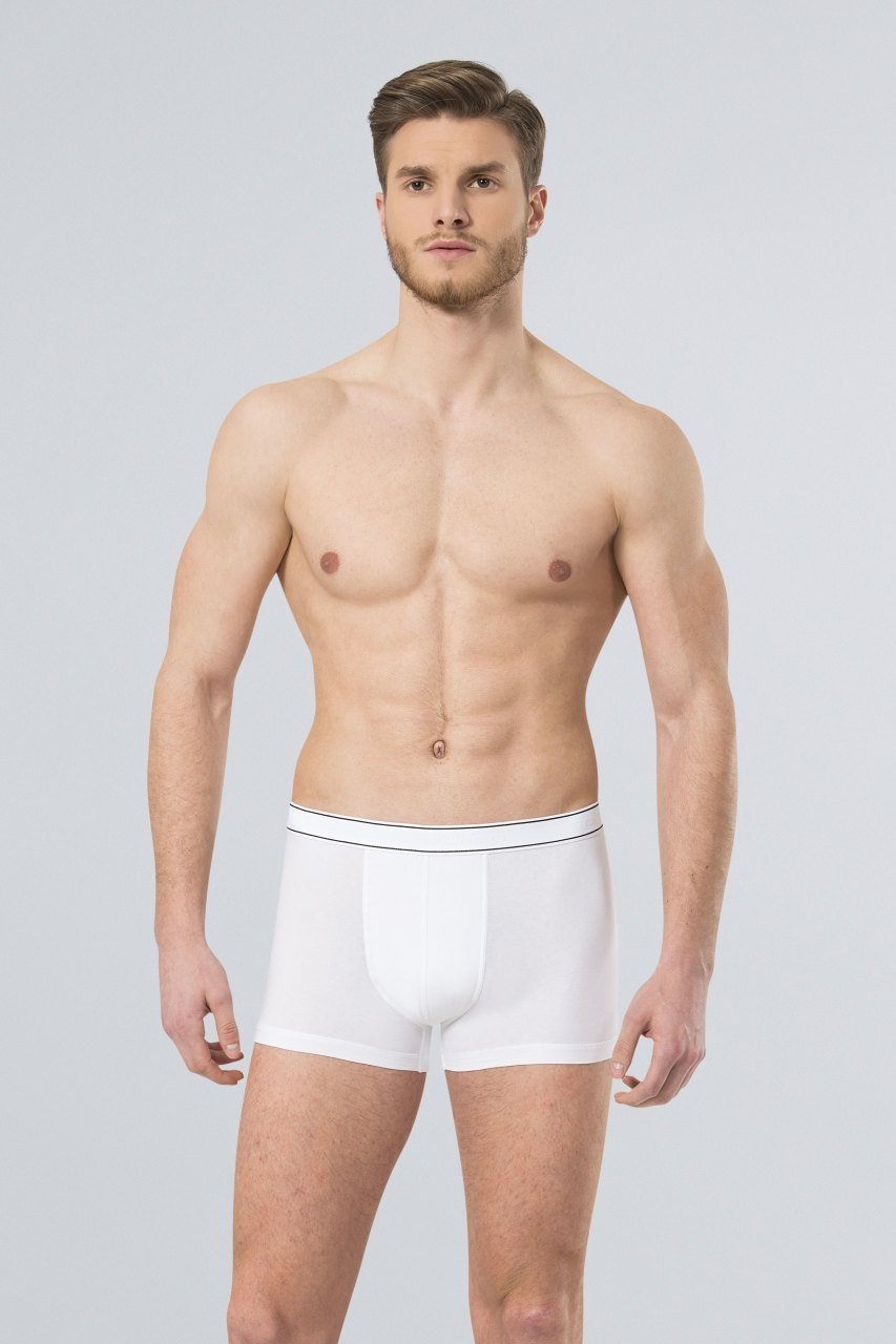 Pamuklu Esnek Bel Boxer Türen 165 - Beyaz