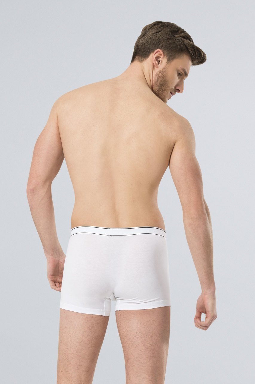 Pamuklu Esnek Bel Boxer Türen 165 - Beyaz